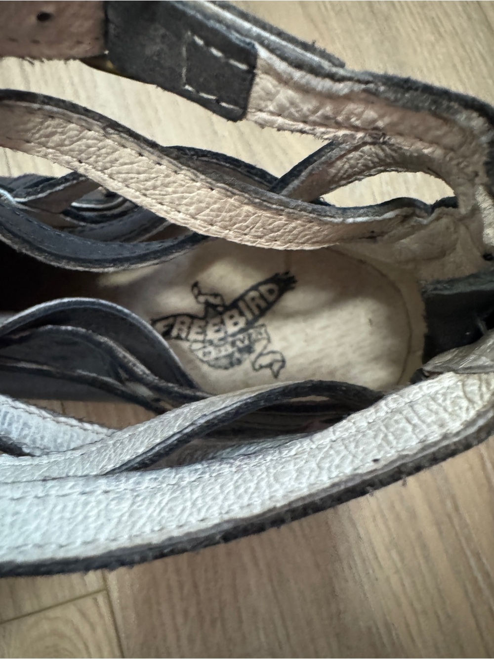 Freebird by Steven Stair Women's Ankle Boots Strappy cutout Distressed Sz. 7M - Picture 7 of 14
